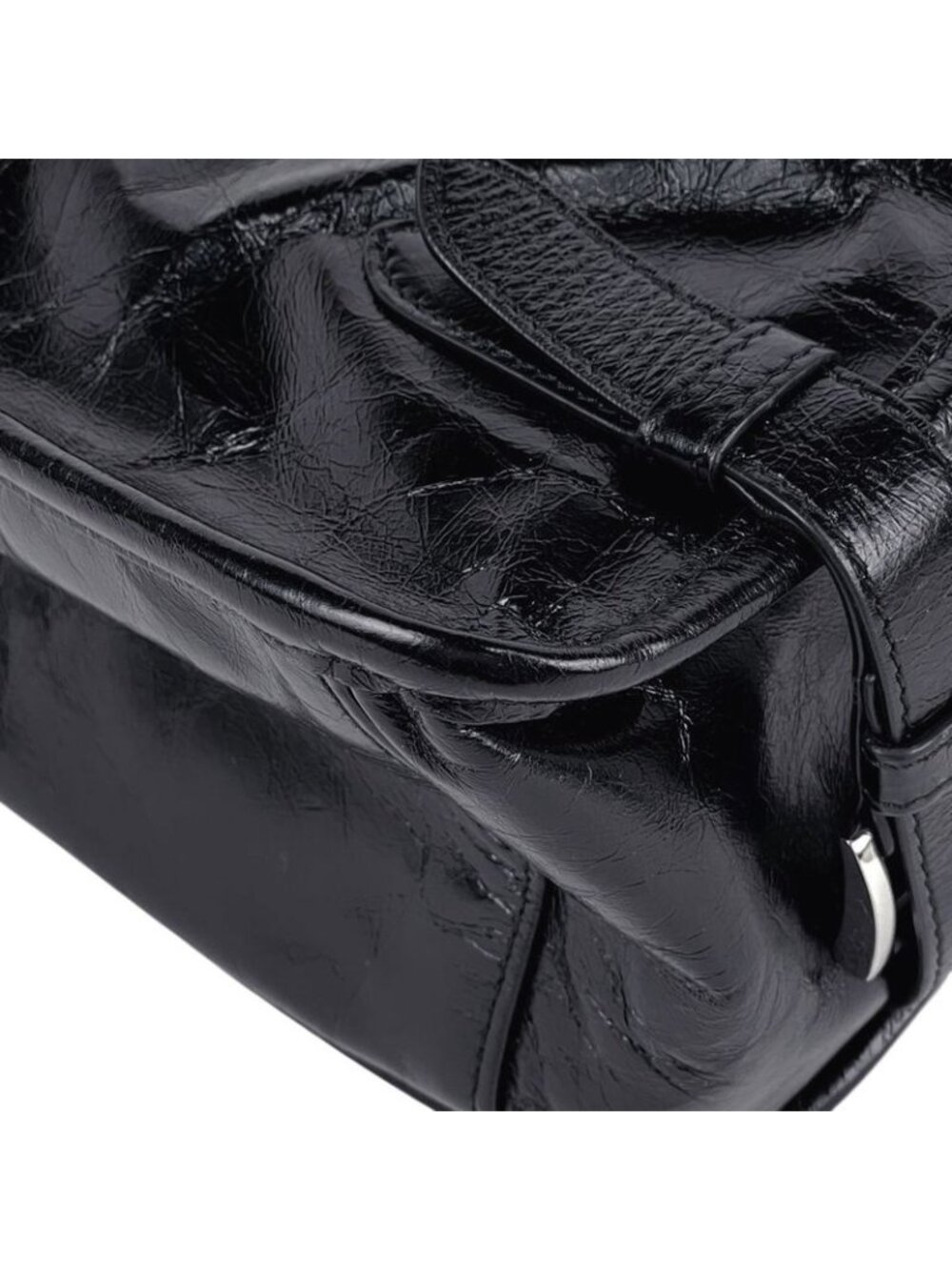 Prada Shoulder Bag Soft Looks Leather Nero - Picture 6 of 10